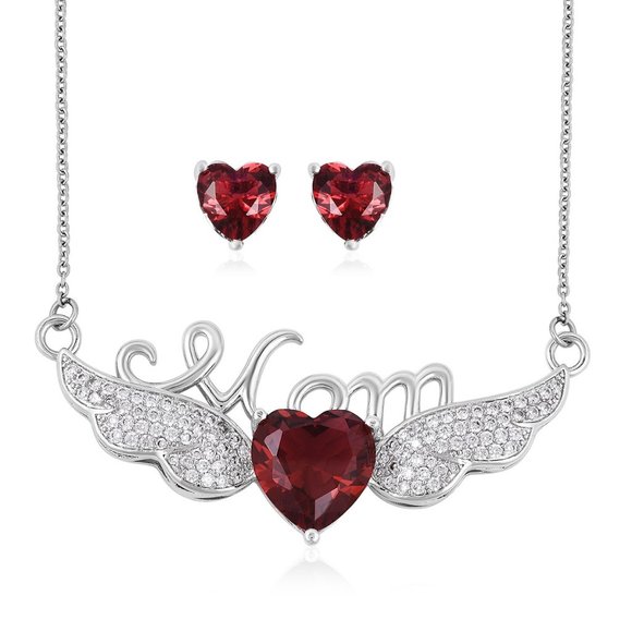 "MOM" Ruby Set - Picture 1 of 4